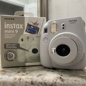 Fujifilm Instax Mini 9 Instant Camera, Smokey White